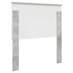 vidaXL Tête de lit Gris béton 80 cm Bois d'ingénierie