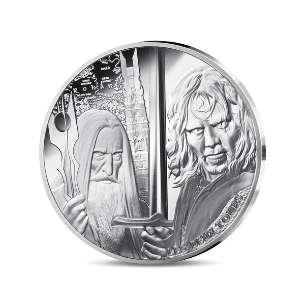 Le Seigneur des Anneaux Monnaie de 10€ Argent Les Deux Tours
