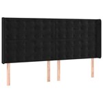 vidaXL Sommier à lattes de lit avec matelas Noir 180x200 cm Velours