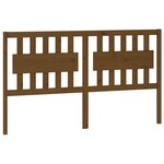 vidaXL Tête de lit Marron miel 155 5x4x100 cm Bois massif de pin