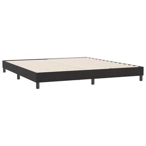 vidaXL Cadre de lit sans matelas noir 180x220 cm velours