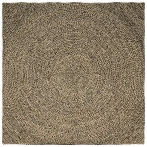 vidaXL Tapis de surface Naturel et noir 200 x 200 cm Jute