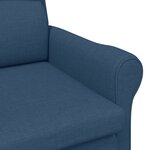 vidaXL Fauteuil bleu 52 cm en tissu
