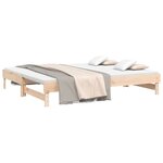 vidaXL Lit coulissant sans matelas 2x(80x200) cm Bois de pin massif