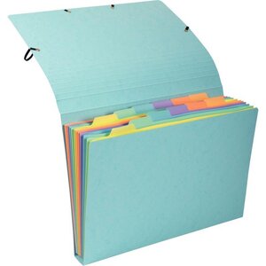 Trieur à soufflet en carte lustrée 12 compartiments Aquarel EXACOMPTA