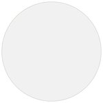 vidaXL Protecteur de table mat Ø 80 cm 2 mm PVC
