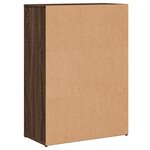 vidaXL Buffets 2 Pièces chêne marron 60x30x84 cm bois d'ingénierie