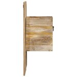 vidaXL Table de chevet 60x32x80 cm bois massif de manguier brut