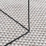 vidaXL Tapis de surface HUARTE Crème et gris 120 x 120 cm Polyester