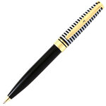 Stylo personnalisé initiale Black & Gold - Lettre Y - Draeger