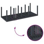 vidaXL Ensemble de salle à manger pour jardin 11 Pièces Anthracite