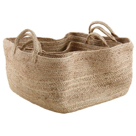 Corbeilles de rangement en jute naturelle (lot de 3)