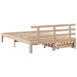 vidaXL Cadre de lit avec tiroirs sans matelas 160x200 cm