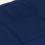 vidaXL Couverture lestée Bleu 220x260 cm 15 kg Tissu