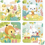 Puzzles - Les animaux - 6/9/12/16 pièces - Dès 2 ans - Jeu premier âge - Janod