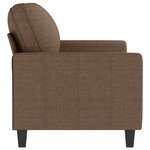 vidaXL Canapé à 2 places Marron 140 cm Tissu