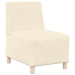 vidaXL Fauteuil Crème 55 x 74 x 82 cm Tissu en velours côtelé