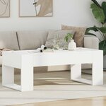vidaXL Table basse Blanc 110 x 50 x 41 cm Bois d'ingénierie
