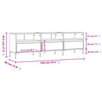 vidaXL Meuble TV sonoma gris 150x30x44 5 cm bois d'ingénierie