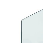 vidaXL Plaque de verre pour cheminée 120x50 cm