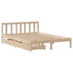 vidaXL Cadre de lit sans matelas 120x200 cm bois de pin massif