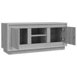 vidaXL Meuble TV sonoma gris 102x35x45 cm bois d'ingénierie