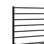 vidaXL Cadre de lit métal sans matelas avec tête de lit noir 193x203cm