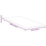vidaXL Coussins de Matelas Blanc 90 x 200 cm