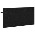 vidaXL Porte-manteau mural avec étagère Montage mural avec stockage Chêne noir 80 x 40 x 12 cm