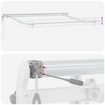 vidaXL Auvent rétractable automatique bordeaux 300x250 cm