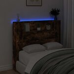 vidaXL Tête de lit Chêne fumé 120 x 16 5 x 103 5 cm Bois d'ingénierie