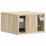 vidaXL Table d'appoint murale Chêne Sonoma 34 5 x 33 x 20 cm