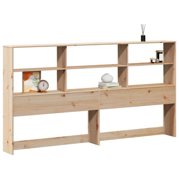 vidaXL Tête de lit avec rangement 180 cm bois massif de pin