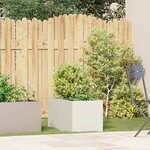 vidaXL Jardinière blanc 40x80x40 cm acier laminé à froid