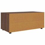 vidaXL Meuble TV Chêne brun 100 x 48 x 43 cm Bois d'ingénierie
