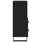 vidaXL Buffet Noir 34 5x34x90 cm Bois d'ingénierie