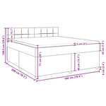 vidaXL Sommier à lattes de lit avec matelas Taupe 180x200 cm Tissu