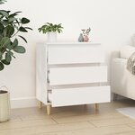 vidaXL Buffet Blanc 60x35x70 cm Bois d'ingénierie