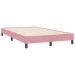 vidaXL Cadre de lit sans matelas rose 120x220 cm velours