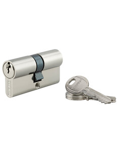 THIRARD - Cylindre de serrure double entrée HG5 anti-arrachement 30x30mm nickelé 3 clés - THIRARD