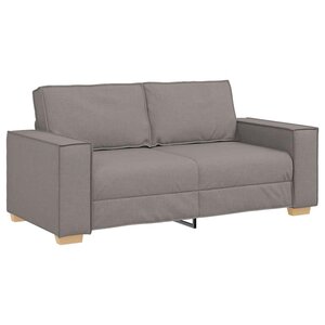 vidaXL Canapé 2 places Taupe 140 cm Tissu