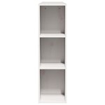 vidaXL Tête de lit avec rangement blanc 135 cm bois massif de pin