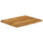 vidaXL Dessus de table à bord vivant 70x60x3 8 cm bois massif manguier