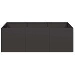 vidaXL Jardinière noir 120x80x40 cm acier