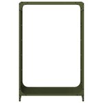 vidaXL Portant de bois chauffage vert olive 60x28x90 cm