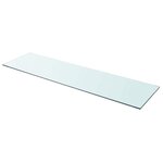 vidaXL Panneaux d'étagère 2 Pièces Verre Transparent 110 x 30 cm