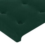 vidaXL Tête de lit Vert foncé 100x5x78/88 cm Velours