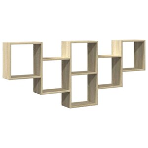 vidaXL Étagère murale chêne sonoma 159x18x66 cm bois d'ingénierie
