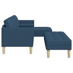 vidaXL Ensemble de Canapés avec coussin 2 Pièces Bleu Polyester