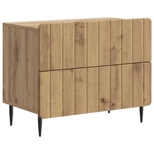 vidaXL Cabinet de chevet Chêne artisanal 62 x 34 5 x 49 5 cm